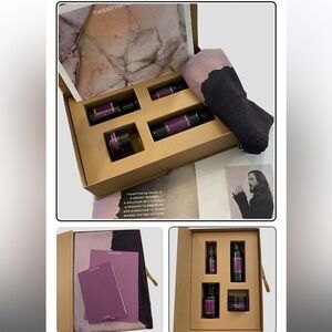 RARE Twentynine Palms PR Box 4 Piece Skincare Products + Printed Scarf NEW